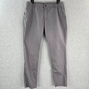Birddogs Pants Mens 38x32 Gray Chinos Stretch Casual Performance Flat Front